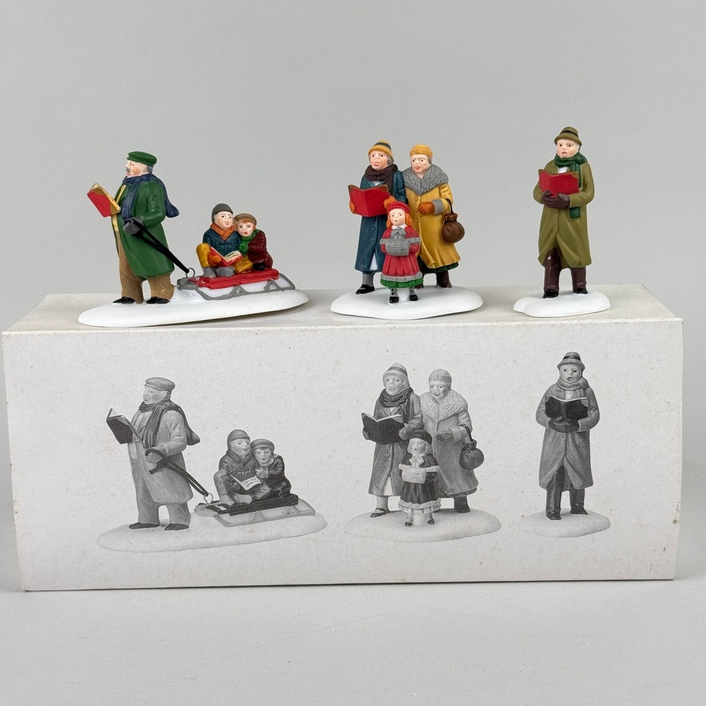 Department 56 Caroling Thru The City Heritage Village #55484‎ Set NOS